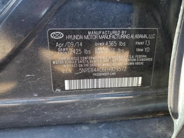 Photo 11 VIN: 5NPEB4AC6EH929572 - HYUNDAI SONATA GLS 