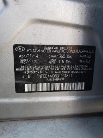 Photo 11 VIN: 5NPEB4AC6EH931824 - HYUNDAI SONATA GLS 