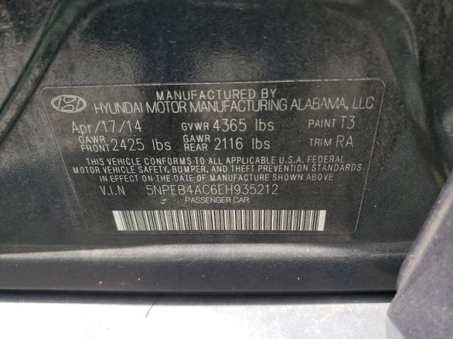 Photo 9 VIN: 5NPEB4AC6EH935212 - HYUNDAI SONATA GLS 