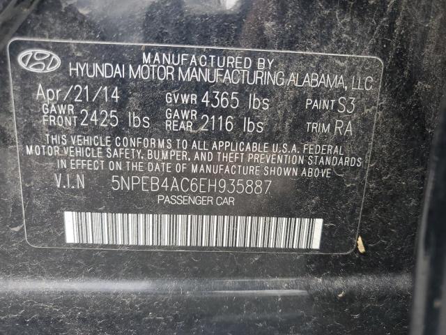 Photo 11 VIN: 5NPEB4AC6EH935887 - HYUNDAI SONATA GLS 