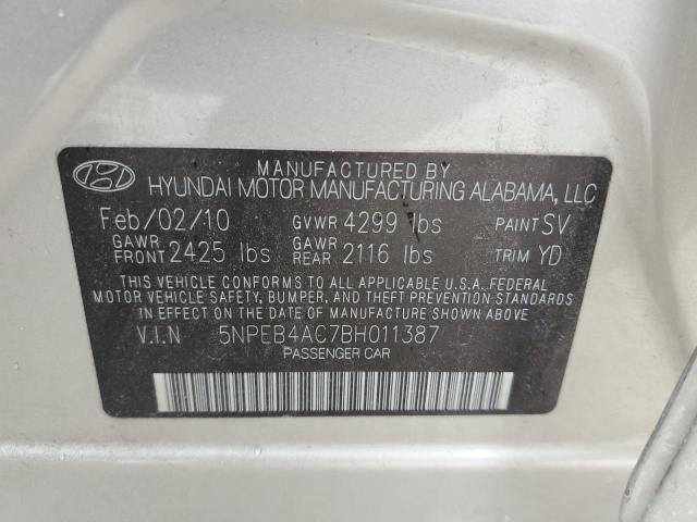 Photo 11 VIN: 5NPEB4AC7BH011387 - HYUNDAI SONATA GLS 