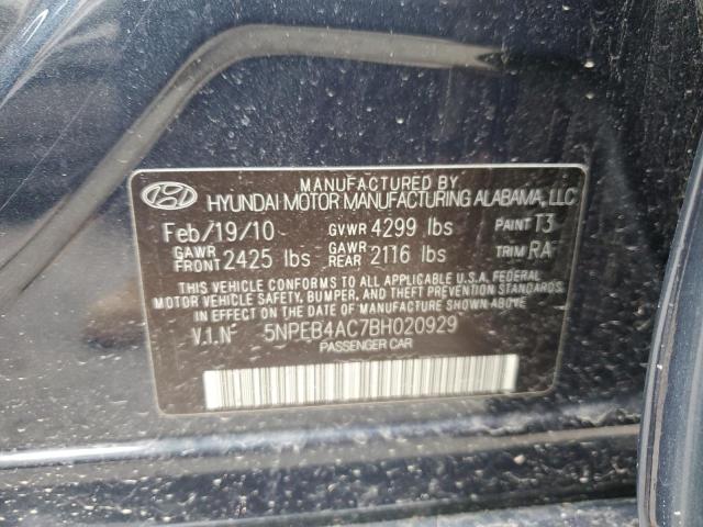 Photo 11 VIN: 5NPEB4AC7BH020929 - HYUNDAI SONATA GLS 