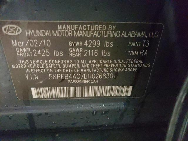 Photo 12 VIN: 5NPEB4AC7BH026830 - HYUNDAI SONATA GLS 