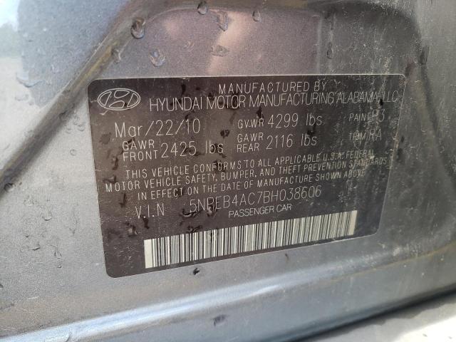 Photo 9 VIN: 5NPEB4AC7BH038606 - HYUNDAI SONATA GLS 