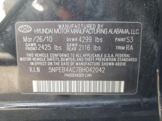 Photo 11 VIN: 5NPEB4AC7BH042042 - HYUNDAI SONATA GLS 