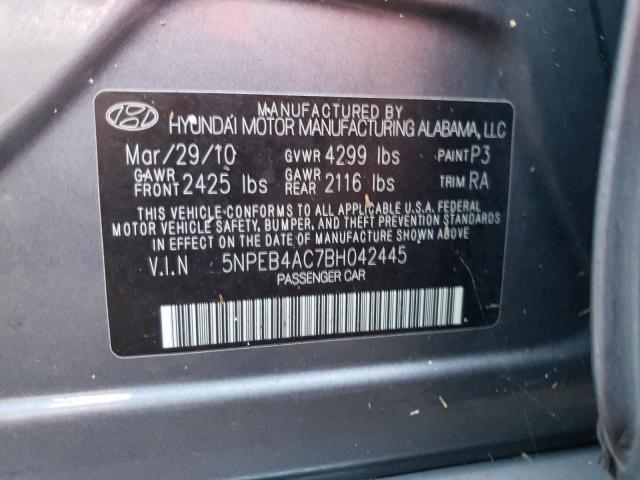 Photo 9 VIN: 5NPEB4AC7BH042445 - HYUNDAI SONATA GLS 