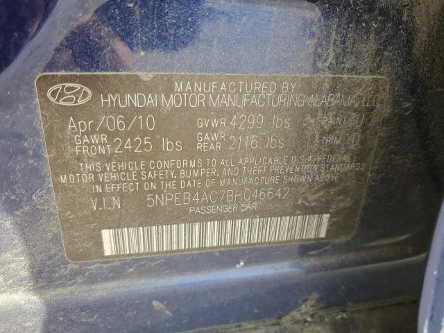 Photo 11 VIN: 5NPEB4AC7BH046642 - HYUNDAI SONATA 