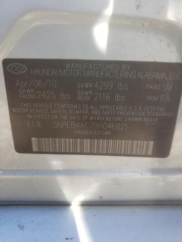 Photo 9 VIN: 5NPEB4AC7BH046821 - HYUNDAI SONATA GLS 