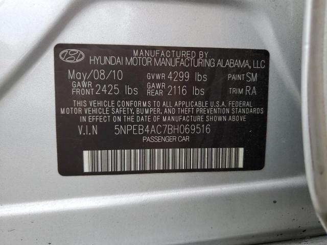 Photo 11 VIN: 5NPEB4AC7BH069516 - HYUNDAI SONATA GLS 