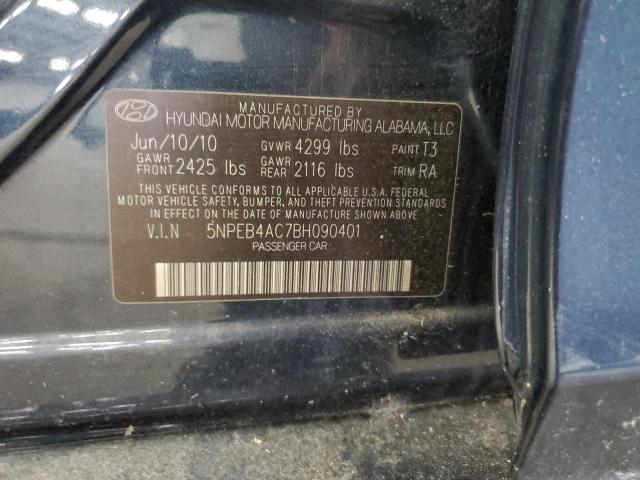 Photo 11 VIN: 5NPEB4AC7BH090401 - HYUNDAI SONATA 