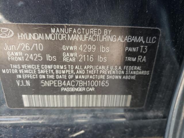 Photo 9 VIN: 5NPEB4AC7BH100165 - HYUNDAI SONATA GLS 