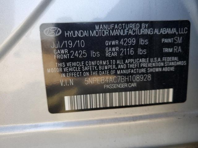 Photo 11 VIN: 5NPEB4AC7BH108928 - HYUNDAI SONATA 