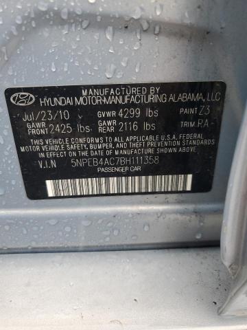 Photo 11 VIN: 5NPEB4AC7BH111358 - HYUNDAI SONATA GLS 