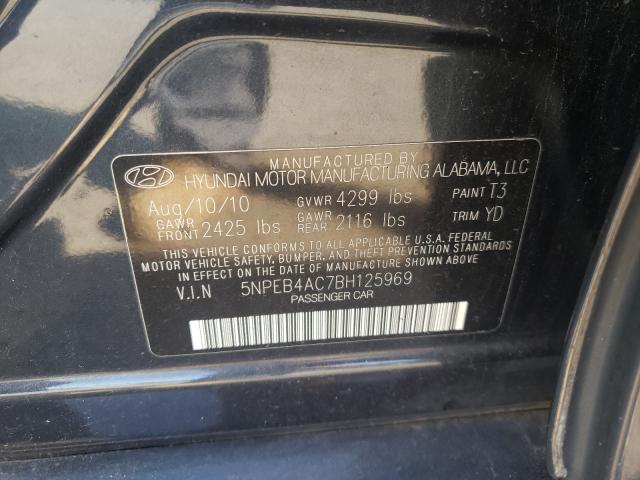 Photo 9 VIN: 5NPEB4AC7BH125969 - HYUNDAI SONATA GLS 