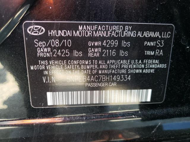 Photo 11 VIN: 5NPEB4AC7BH149334 - HYUNDAI SONATA 