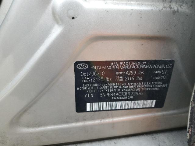 Photo 11 VIN: 5NPEB4AC7BH172676 - HYUNDAI SONATA GLS 