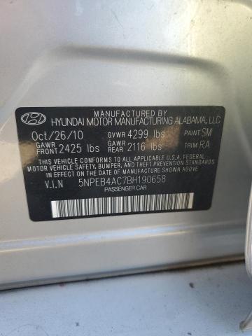 Photo 11 VIN: 5NPEB4AC7BH190658 - HYUNDAI SONATA GLS 