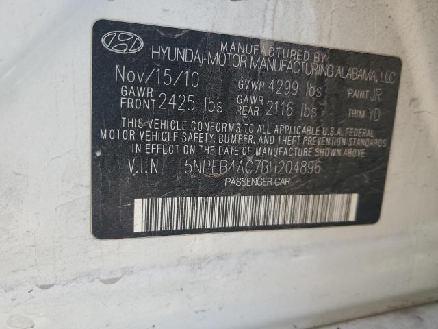 Photo 11 VIN: 5NPEB4AC7BH204896 - HYUNDAI SONATA GLS 