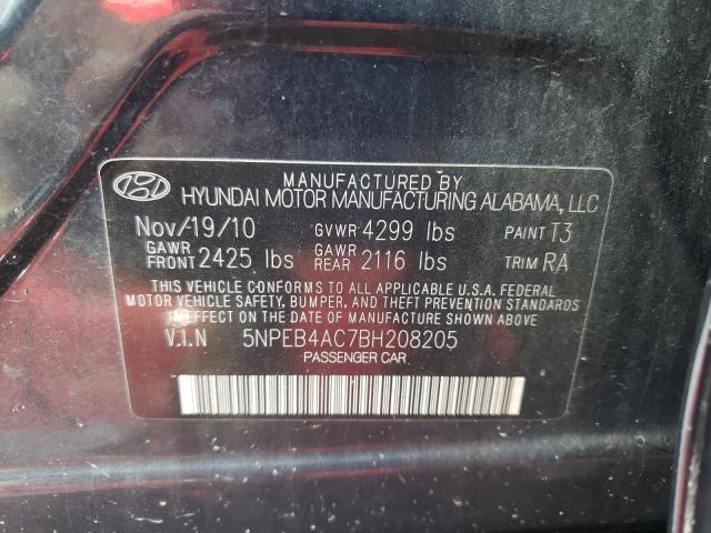 Photo 9 VIN: 5NPEB4AC7BH208205 - HYUNDAI SONATA GLS 