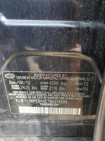 Photo 11 VIN: 5NPEB4AC7BH214599 - HYUNDAI SONATA GLS 