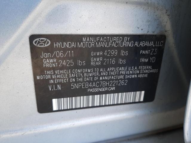 Photo 11 VIN: 5NPEB4AC7BH221262 - HYUNDAI SONATA GLS 