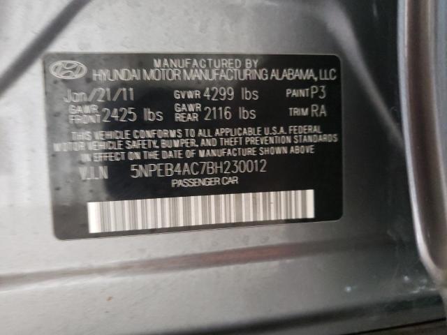 Photo 11 VIN: 5NPEB4AC7BH230012 - HYUNDAI SONATA 