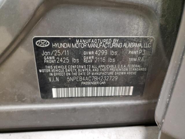 Photo 11 VIN: 5NPEB4AC7BH232729 - HYUNDAI SONATA 