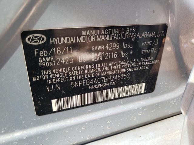 Photo 11 VIN: 5NPEB4AC7BH248252 - HYUNDAI SONATA GLS 