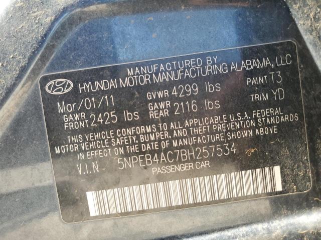 Photo 11 VIN: 5NPEB4AC7BH257534 - HYUNDAI SONATA 