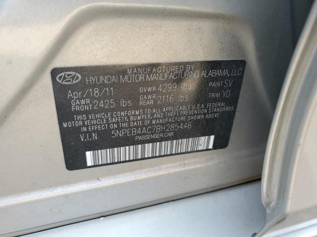 Photo 11 VIN: 5NPEB4AC7BH285446 - HYUNDAI SONATA 