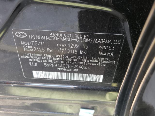 Photo 9 VIN: 5NPEB4AC7BH294065 - HYUNDAI SONATA GLS 