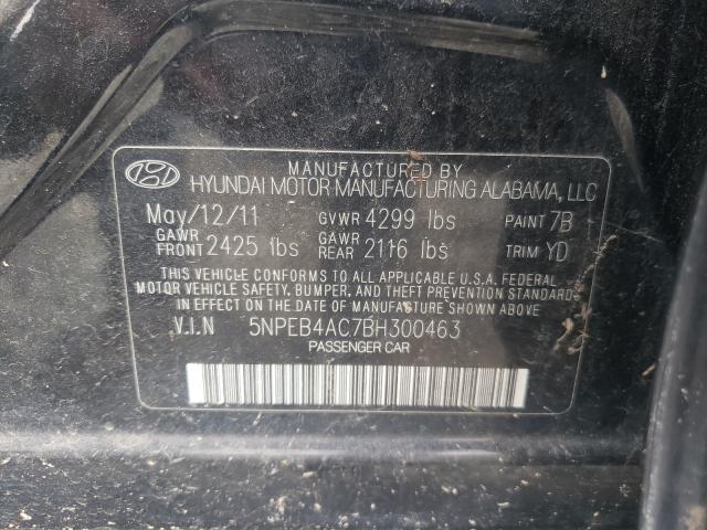 Photo 9 VIN: 5NPEB4AC7BH300463 - HYUNDAI SONATA GLS 