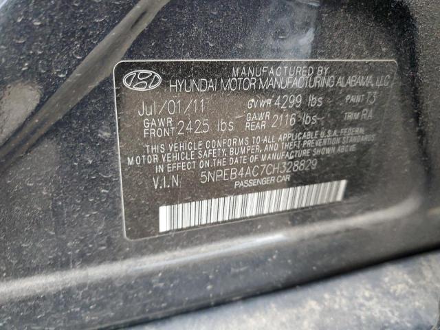 Photo 11 VIN: 5NPEB4AC7CH328829 - HYUNDAI SONATA 