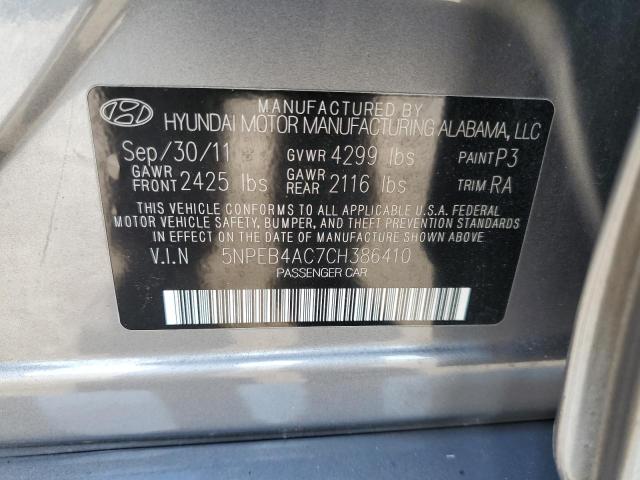 Photo 11 VIN: 5NPEB4AC7CH386410 - HYUNDAI SONATA GLS 