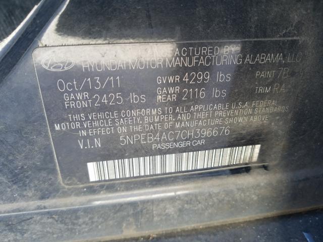 Photo 9 VIN: 5NPEB4AC7CH396676 - HYUNDAI SONATA GLS 