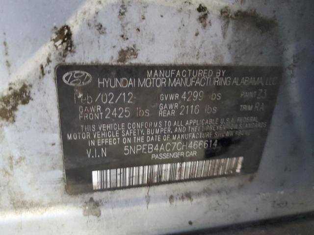 Photo 11 VIN: 5NPEB4AC7CH466614 - HYUNDAI SONATA 