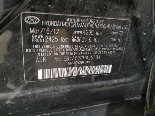 Photo 11 VIN: 5NPEB4AC7CH495384 - HYUNDAI SONATA 