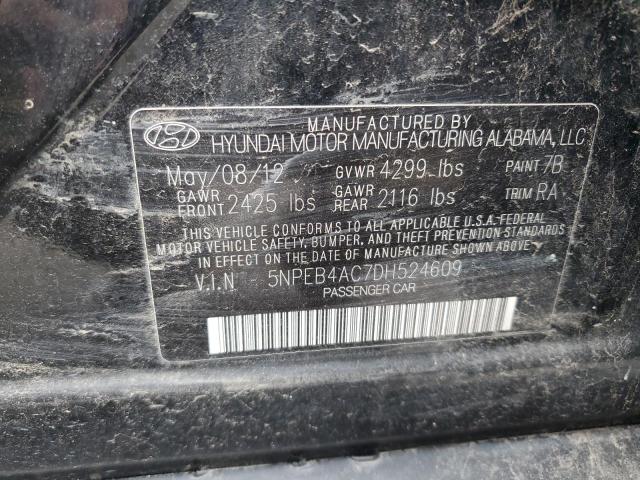 Photo 11 VIN: 5NPEB4AC7DH524609 - HYUNDAI SONATA 