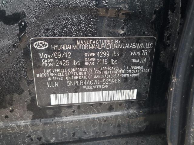 Photo 12 VIN: 5NPEB4AC7DH525968 - HYUNDAI SONATA 