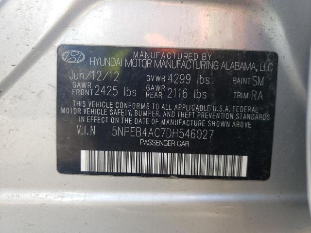 Photo 9 VIN: 5NPEB4AC7DH546027 - HYUNDAI SONATA GLS 