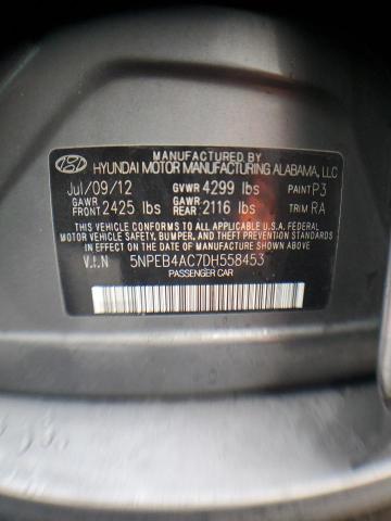 Photo 11 VIN: 5NPEB4AC7DH558453 - HYUNDAI SONATA GLS 