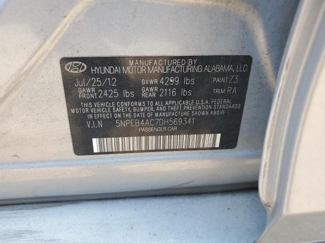 Photo 11 VIN: 5NPEB4AC7DH569341 - HYUNDAI SONATA 