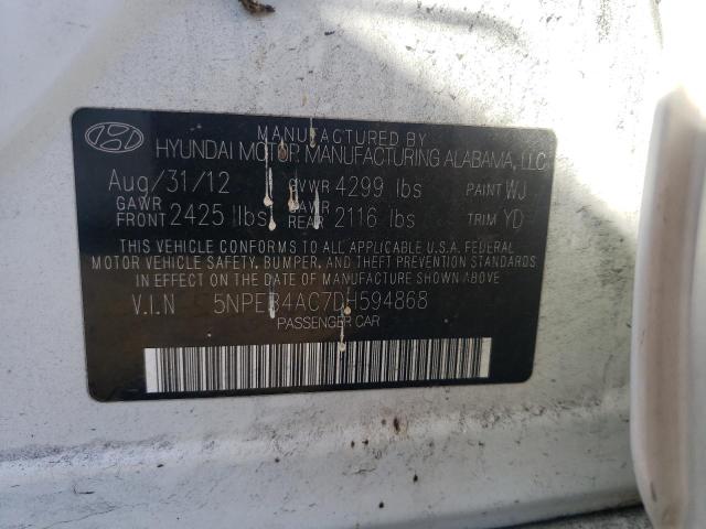 Photo 11 VIN: 5NPEB4AC7DH594868 - HYUNDAI SONATA 