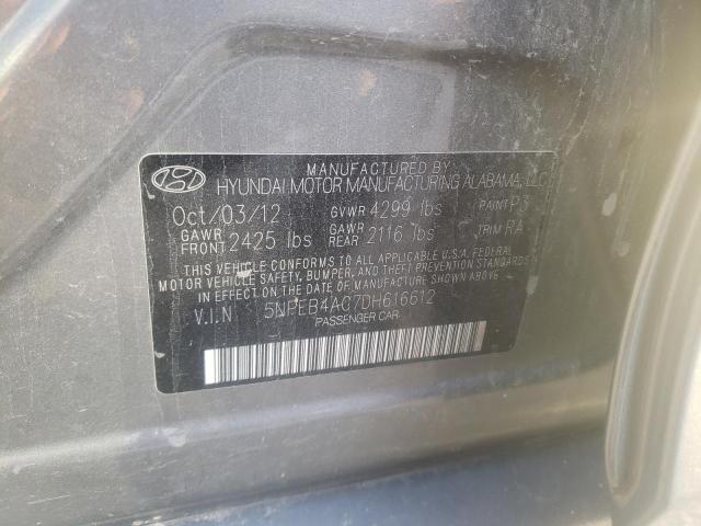 Photo 9 VIN: 5NPEB4AC7DH616612 - HYUNDAI SONATA GLS 