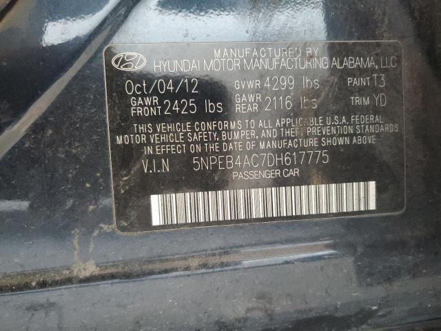 Photo 11 VIN: 5NPEB4AC7DH617775 - HYUNDAI SONATA GLS 