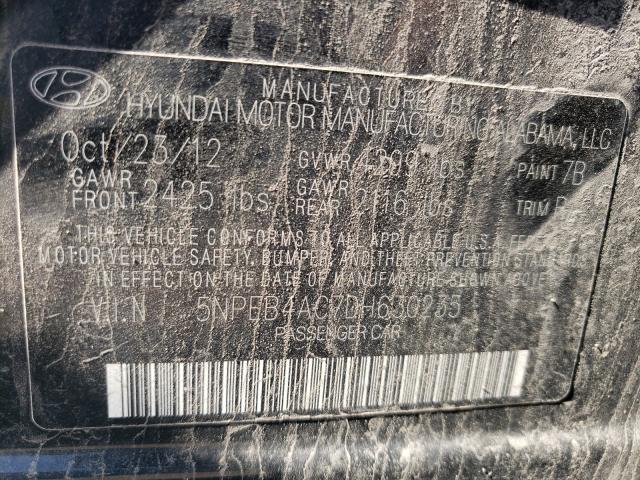 Photo 9 VIN: 5NPEB4AC7DH630235 - HYUNDAI SONATA GLS 