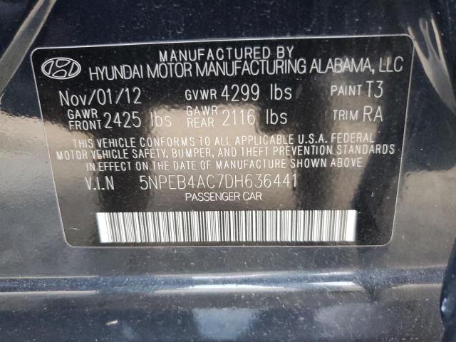 Photo 11 VIN: 5NPEB4AC7DH636441 - HYUNDAI SONATA 