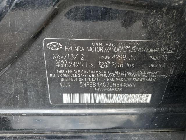 Photo 9 VIN: 5NPEB4AC7DH644569 - HYUNDAI SONATA GLS 