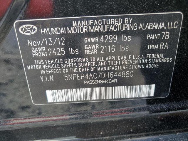 Photo 11 VIN: 5NPEB4AC7DH644880 - HYUNDAI SONATA 