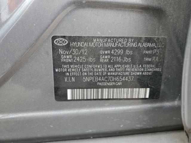 Photo 11 VIN: 5NPEB4AC7DH654437 - HYUNDAI SONATA 